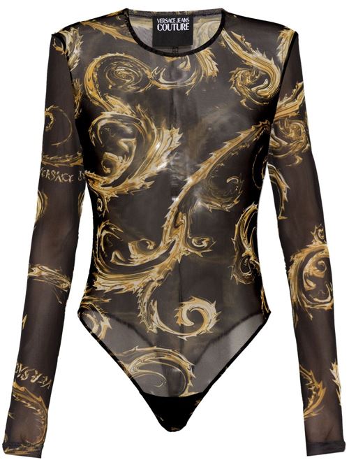 Body donna trasparente Versace jeans Couture | 77HAM2A1JS398G89